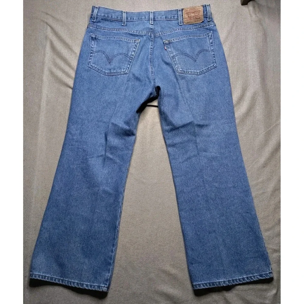 Levis 517 Y2K Boot Cut Jeans Mens 38x29 Blue Denim Classic Fit Relaxed